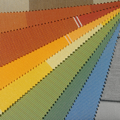 Acrylic and polyester awning fabrics
